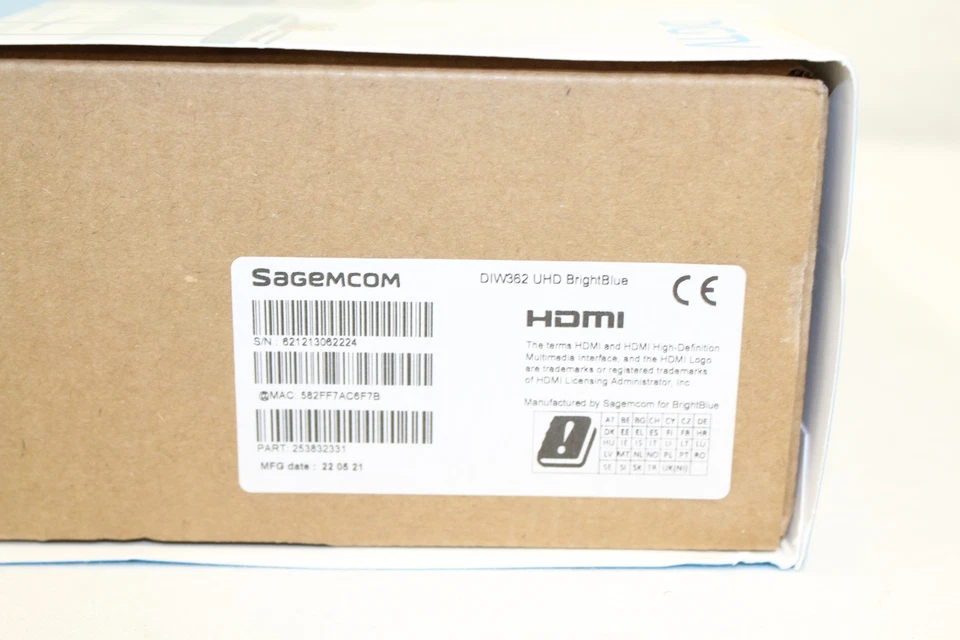 Sagemcom DIW362 Set-Top-Box Neu Rechnung MwSt - Bild 3 von 3