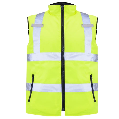 Hi Vis Visibility Reversible Bodywarmer Safety JORESTECH Vest video thumbnail