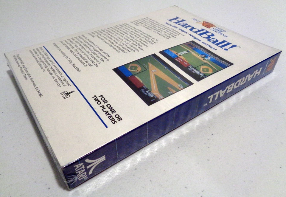 HardBall! Atari XE XL Accolade 1987 Baseball Game BRAND NEW FACTORY SEALED - Image 4 of 4