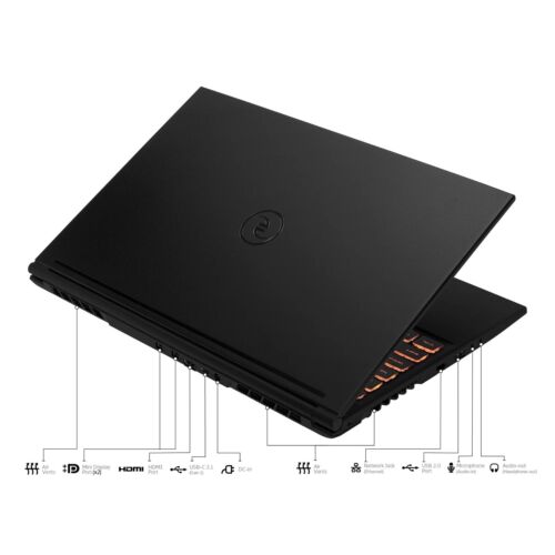 EVOO Gaming Laptop 15" 144Hz Intel i7 2.60GHz 16 Ram 256 SSD Nvidia GTX 1650 W10 - Picture 8 of 12