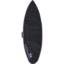 Ocean & Earth Compact Day Black/Red Shortboard Board Bag Fits 1 Board 22.5" x 7'