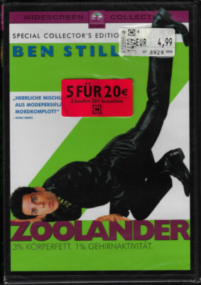 DVD: Zoolander Neu & OVP Ben Stiller Komödie Widescreen Edition 2001 Owen Wilson