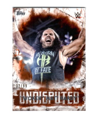 WWE Woken Matt Hardy #26 2018 Topps Undisputed Orange Parallel Card SN 32 of 99