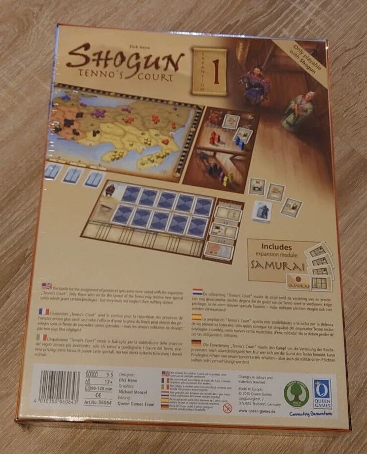 Erweiterung Tenno's Court für Shogun Brettspiel Dirk Henn Queen Games NEU & OVP - Bild 2 von 2