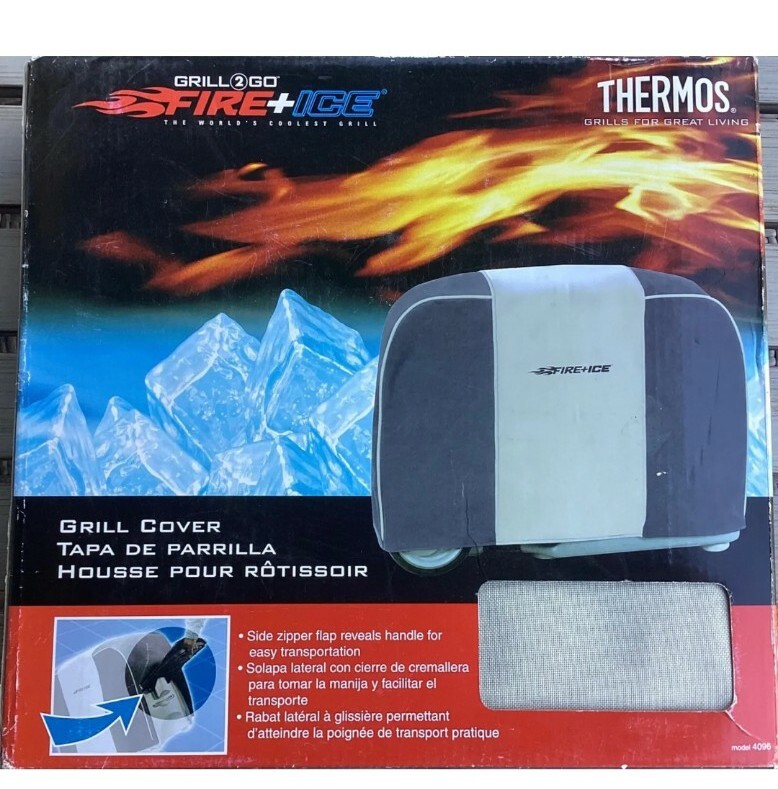 Thermos Grill 2 Go Fire And Ice Fire + Ice Grill Cover Model 4096 new