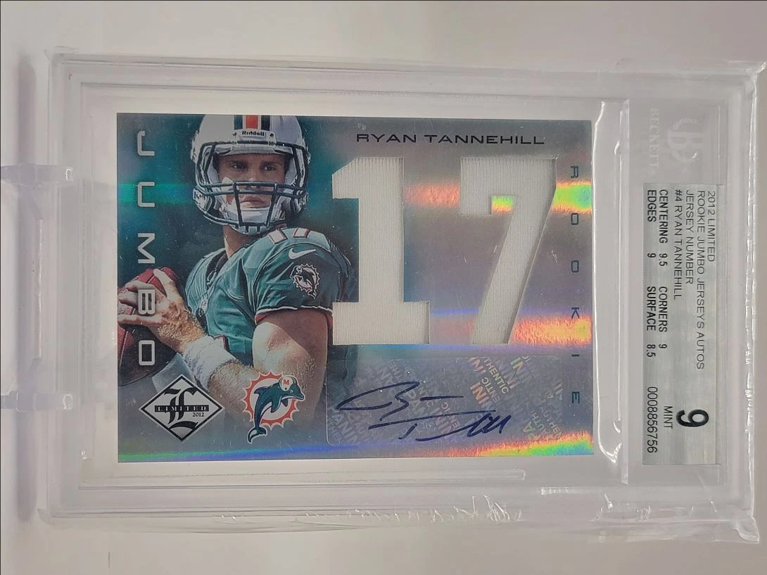 Ryan Tannehill Panini Limited Rookie Jumbo Jersey Number #4 Prime Autograph
