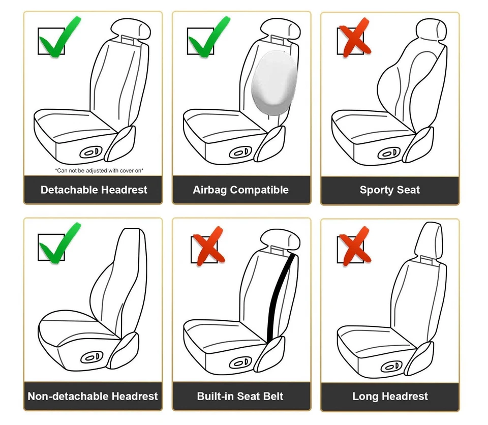 Fundas de asiento de respaldo alto de piel de oveja australiana GRIS (1 par) Foto 3 de 4