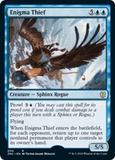 Enigma Thief Light Play, English Magic the Gathering MTG Commander: Zendikar Ris