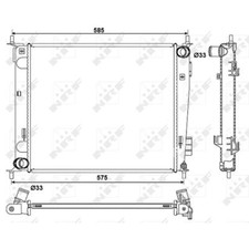 Kühler Motorkühlung NRF für KIA Soul AM