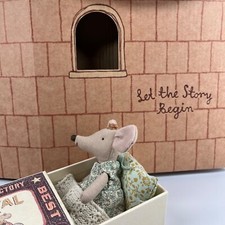 Maileg Little Sister Princess Mouse in Matchbox    CASTLE GIFT BAG /Box NEW