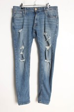 Jack and Jones Skinny Fit Distressed Jeans - Blue - Size W34 L32 (VT8)