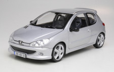 1/18 PEUGEOT 206 RC 2003 SILVER NOREV 184726-1 EXTREMELY RARE