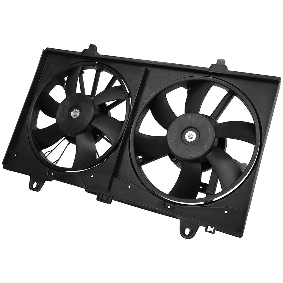AC Condenser & Radiator Condenser Cooling Fan Assembly For 2007-12 Nissan Sentra - Image 4 of 4