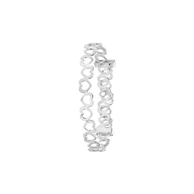 Sterling Silber Babys Runde Herzen Erweiterbar Armreif 2,90 Gramm - Geschenk Verpackt