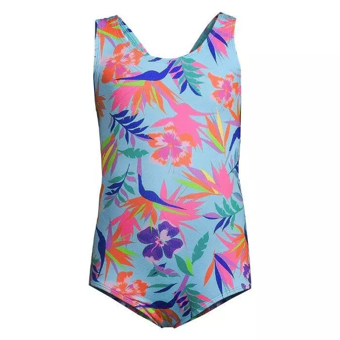Lands end little girl swimwear hotsell