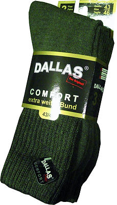 High Quality Comfort Hunting Socks, Extra Wide Waistband, 3 Pairs