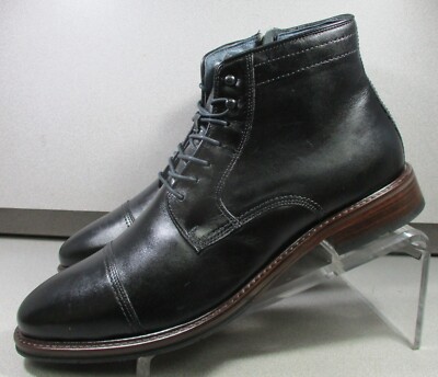 Johnston & Murphy Raleigh Cap Toe black leather Boots men’s 10.5 Johnston & Murphy XC Flex Raleigh Cap Toe Shearling Black  main image 2