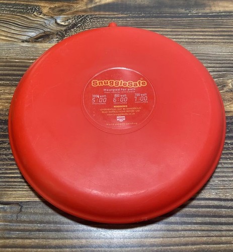 Snuggle Safe Pet Bed Microwave Heating Pad Red - 第 1/6 張圖片