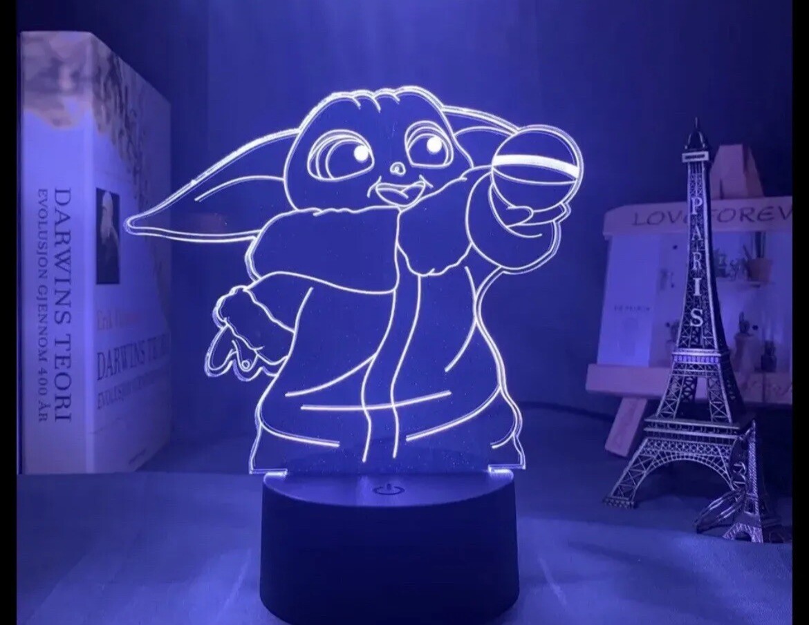 3D Star Wars Desk Table LED Night Light Lamp Color Changing Child