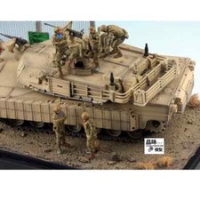 1/72 Scale US Military Armored Vehicle 5 Soliders Group Painting Finished Model