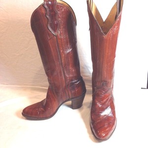 justin eel skin boots