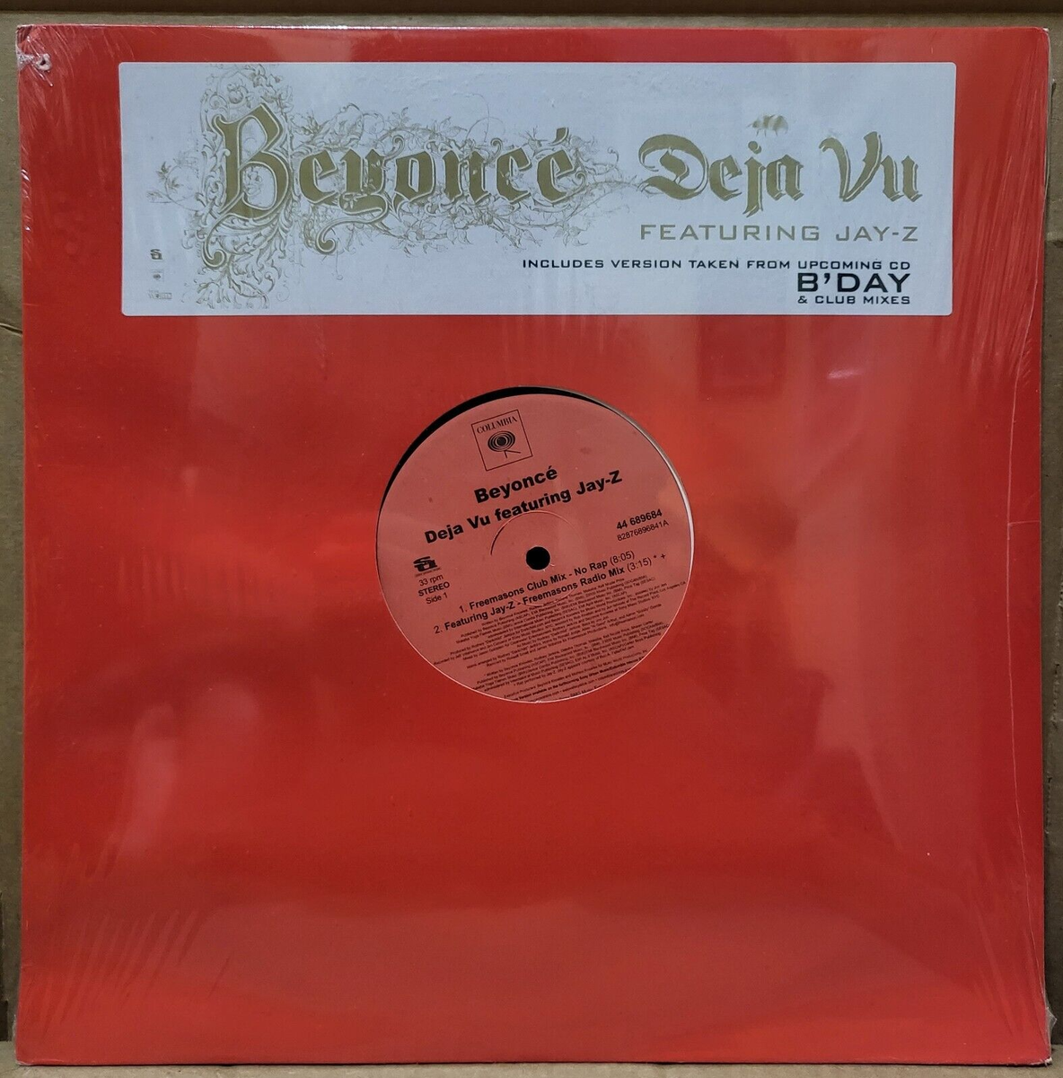 Beyonce - Deja Vu Featuring Jay Z Vinyl 2006 B'Day 12