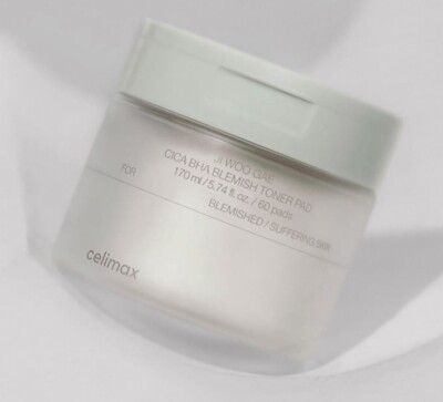 [celimax] JI WOO GAE CICA BHA BLEMISH TONER PAD 60pds /blemished, suffering skin