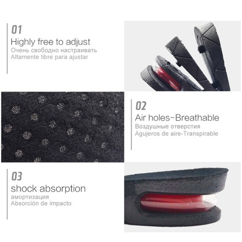3-7cm Comfort Insoles for Men and Women Adjustable Height Booster Insoles - Picture 12 of 12