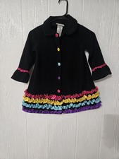 ALLISON ANNE GIRLS BLACK DRESS COAT SIZE 5