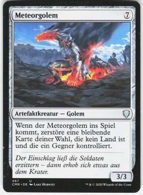 Meteor Golem (467) 467 Commander Legends Magic: The Gathering deutsch LP