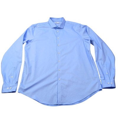 Calvin Klein denim button dress shirt Men (18/12 38-39)blue/long sleeves