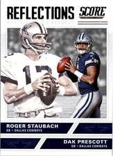 2017 Score Reflections #8 Dak Prescott Roger Staubach - FB