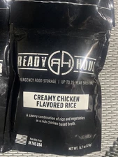 Creamy Chicken Flavored Rice 4 Serving Pouch 25-year Shelf Emergency Food Kit
