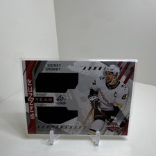 Upper Deck 2021-22 SP Game Used Sidney Crosby Banner Jersey BYA-SC Penguins NHL