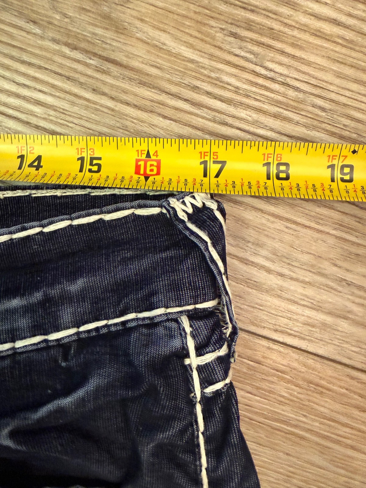 NWT Vintage True Religion Jeans Ricky Super T Midnight Blue Corduroy Pants 32x33 thumbnail 19