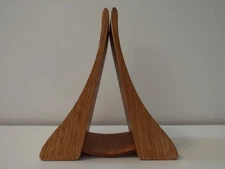 VTG Artisan "Wood/Leather" Bakkum-Inspired Conjoined Bookends (Dick Barrett)