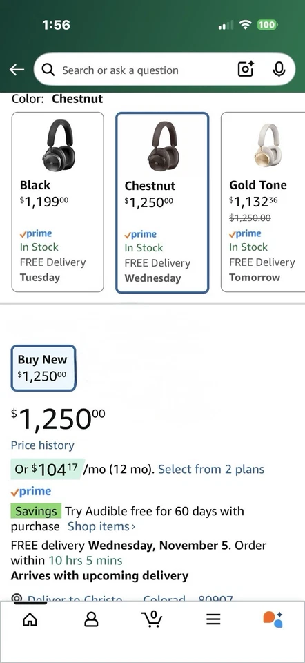 Bang & Olufsen Beoplay H95 (ANC) 38 horas de duração da bateria e com estojo cor castanha - Imagem 4 de 4