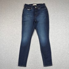Signature by Levis Womens High Rise Skinny Jeans Dark Wash Sz 8