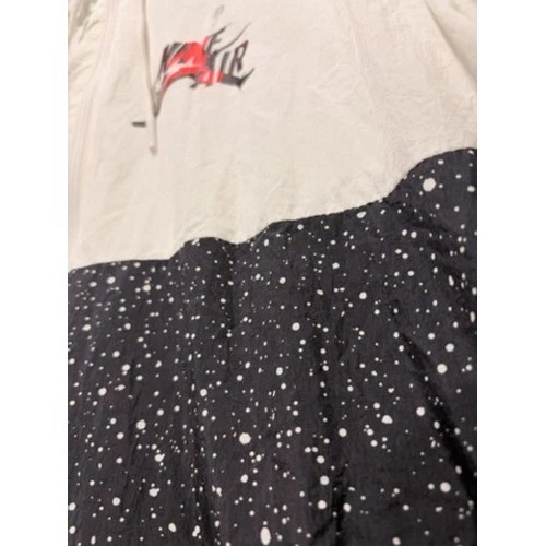 Mens Jordan Jumpman Nike Air Speckled Windbreaker Jacket White Black 1985 Medium image 7