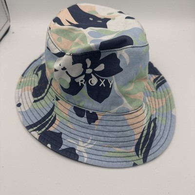 Roxy women's jasmine paradise Floral Sun Reversible bucket hat Soft Brim S/M