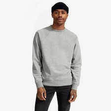 Everlane Men's The Classic French Terry Crew Sweatshirt in Heather Gray Size XXS