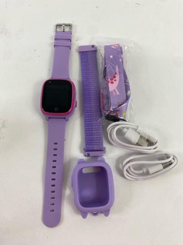cjc 4G Smartwatch für Kinder mit GPS-Tracker, SMS und Telefonieren, (lila)
