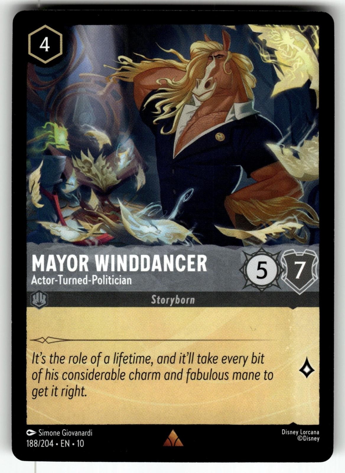 Mayor Winddancer - Actor-Turned-Politician 188/204 Lorcana NM