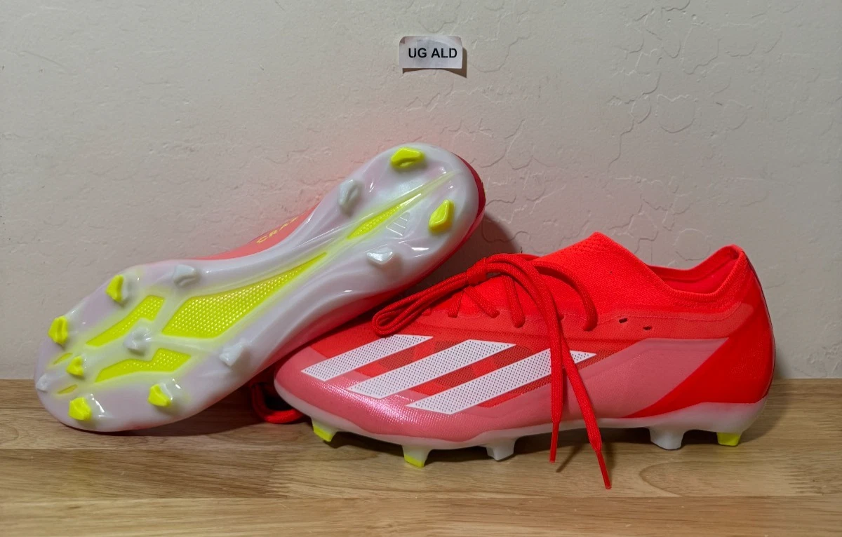 Scarpe da calcio Adidas X Crazyfast Pro FG Firm Ground rosso solare da uomo 10 5 IG0600