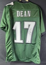 Nakobe Dean Philadelphia Eagles Signed Autographed Custom Jersey PSA Sticker L