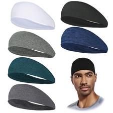 Wide Elastic Sport Thin Head Bands Non-Slip Accessories Bands Headband Sweatband