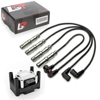 Ignition Wire Set + Ignition Coil Ignition Module Ignition Unit For Seat Arosa 6H 1.0 Inca 1.4