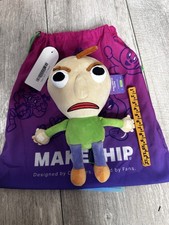 New Makeship Angry Baldi 2.0 Plushie By Basically Games Rare 671 Made