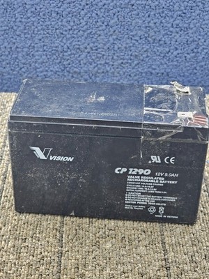 VISION CP1290: Valve Regulated Rechargeable Sealed Lead Acid Battery 12V, 9AH