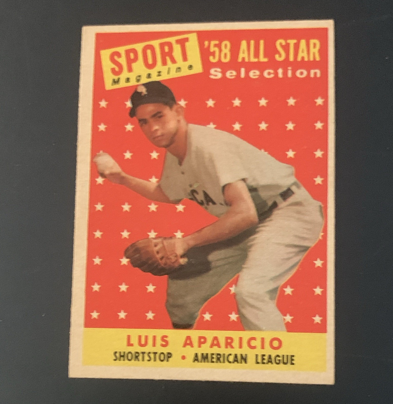 Topps 1958 Luis Aparicio #483 Chicago White Sox Sport Mag '58 All-Star